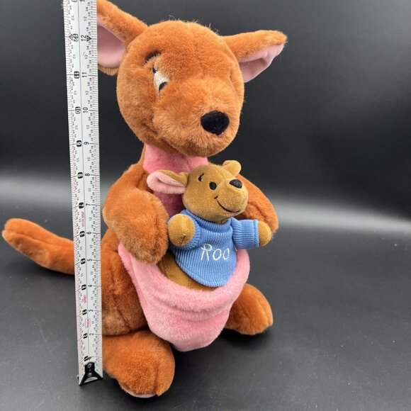 Disney Store Winnie-the-Pooh VINTAGE Kanga and Roo Plush 14 in Stuffed Toy - Picture 2 of 14